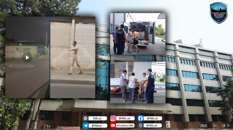 По Ташкенту снова разгуливал голый мужчина. Его отправили в психушку