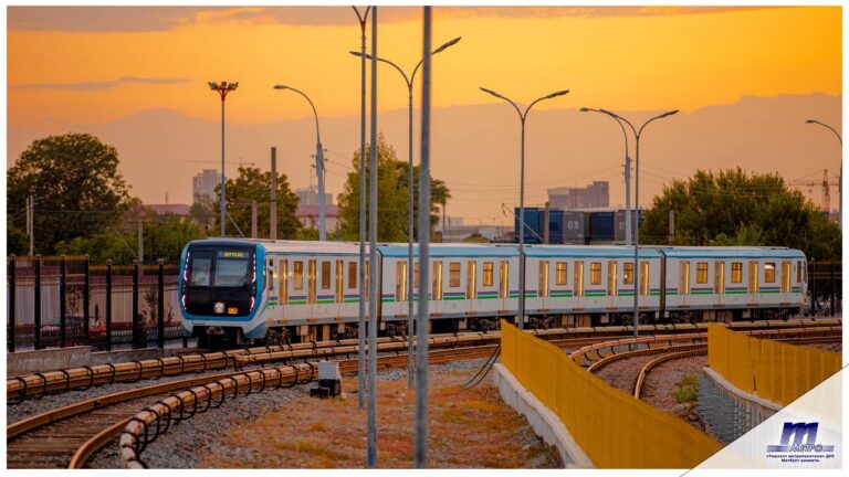 Движение поездов на надземной кольцевой линии метро в Ташкенте официально возобновлено