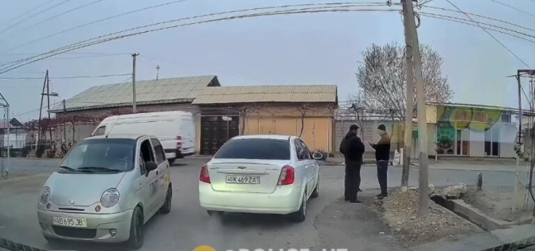 «Мне плевать на остальных»: характерный эпизод на дорогах Узбекистана попал на видео