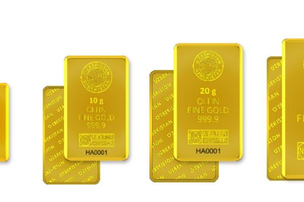 продажа золота в Узбекистане, мерные слитки