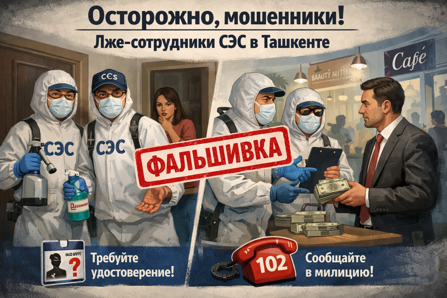 лже-сотрудники СЭС