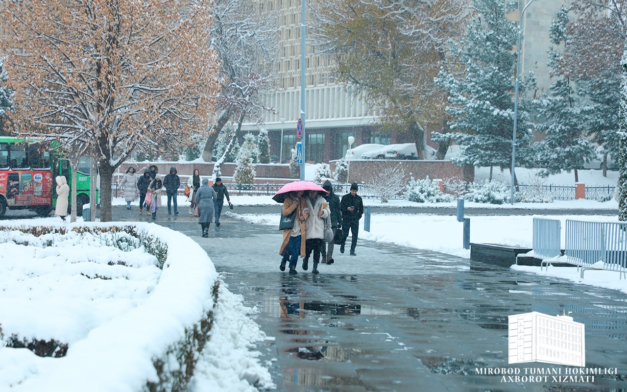 В Узбекистан идёт новая волна холода и снега