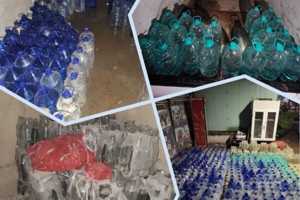 В Джизаке обнаружили крупный подпольный цех по производству палёного алкоголя