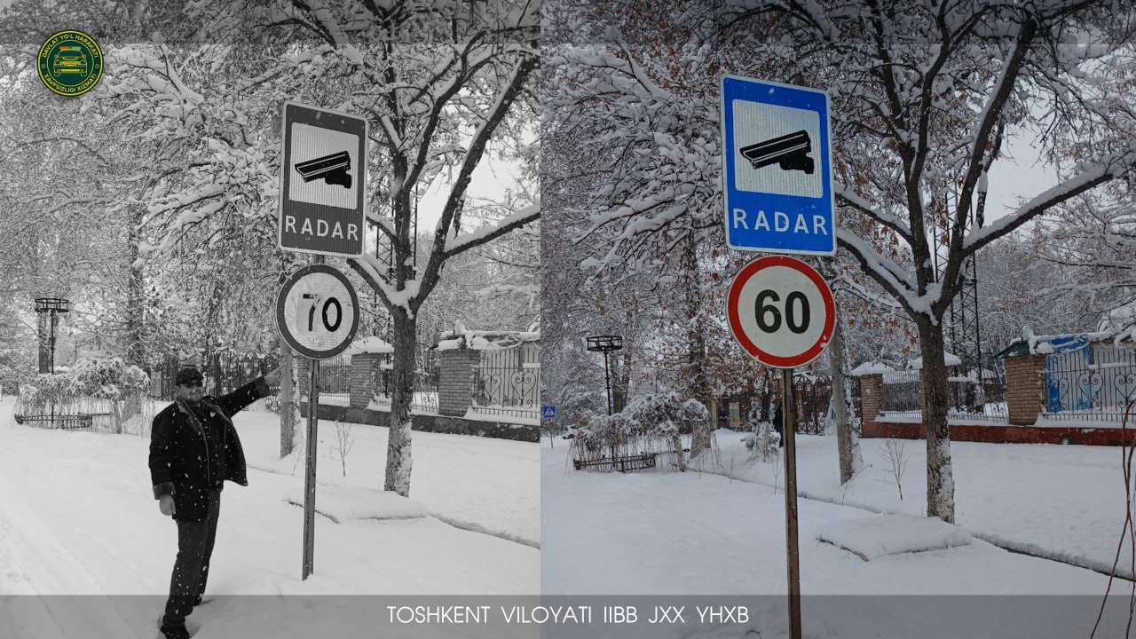 В Ангрене «повысили» скорость: кто и зачем переделал дорожный знак