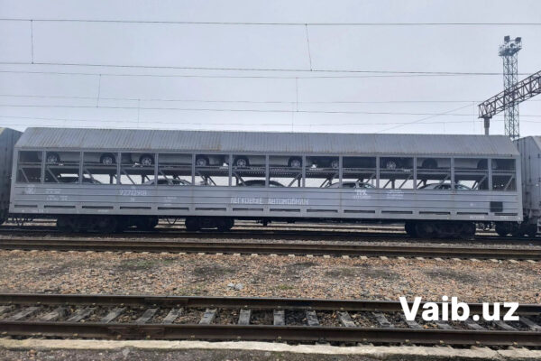 Двухэтажные «кровати» для машин: UzAuto отправляет авто по железной дороге