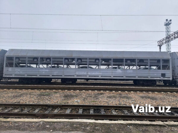 Двухэтажные «кровати» для машин: UzAuto отправляет авто по железной дороге