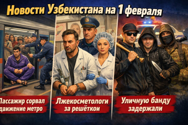 Кругом банды, опасные косметологи и сломанный поезд в метро: новости Узбекистана на 1 февраля новости Узбекистана на 1 февраля