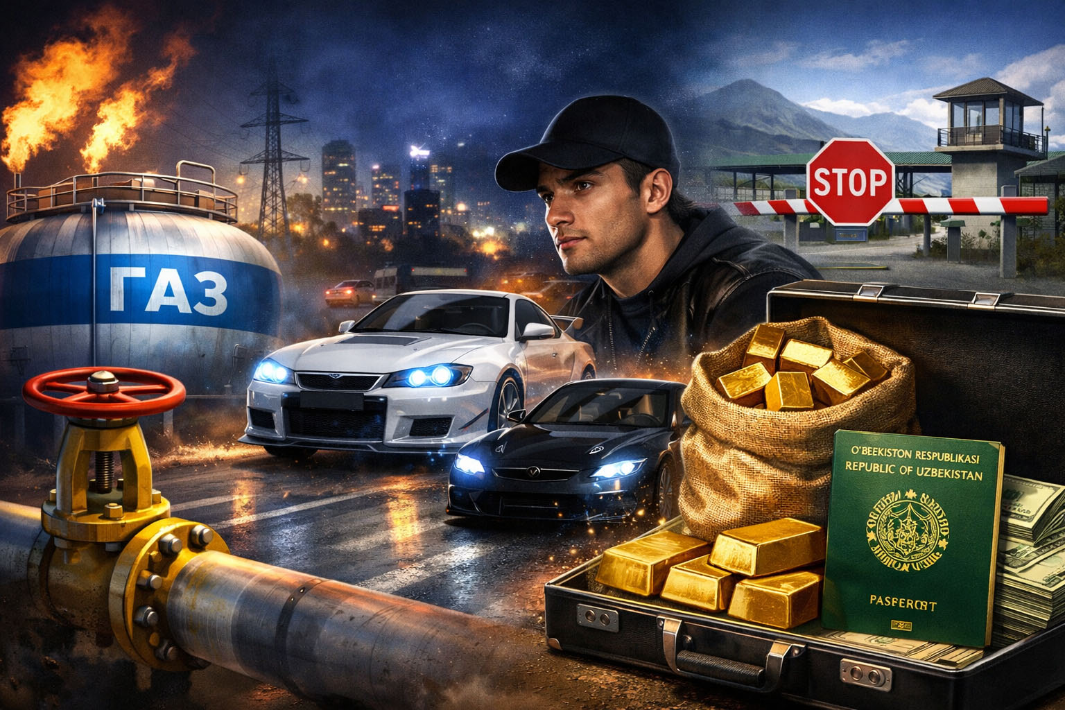 Газ про запас, ночные гонщики и золото через границу: новости Узбекистана за 25 февраля