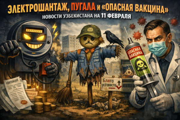 Электрошантаж, пугала вместо благоустройства и «опасная вакцина»: новости Узбекистана на 11 февраля