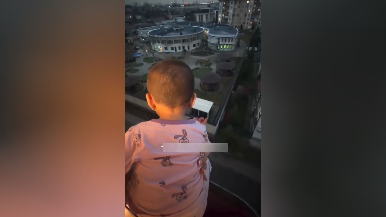Ребёнок на балконе ради лайков? В Ташкенте обсуждают опасное видео