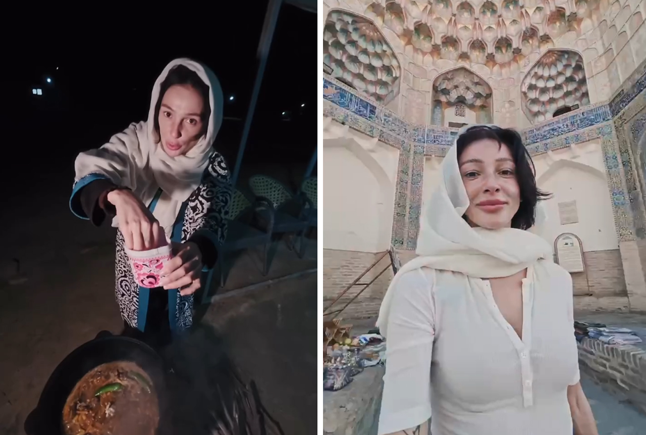 Настя Ивлеева устроила роуд-трип по Узбекистану: плов три раза в день и дорога в легендарный Учкудук