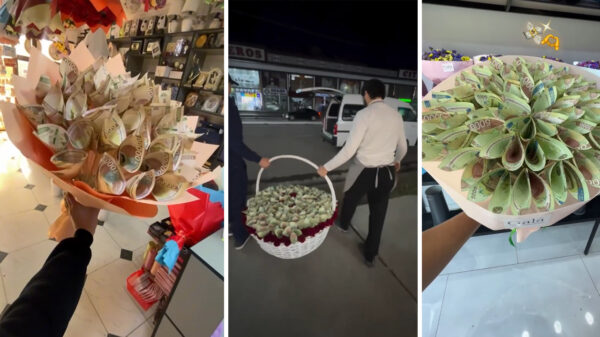 Букет, который не завянет: в Узбекистане к 14 февраля набирают популярность букеты из купюр