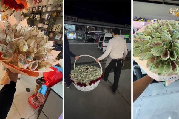 Букет, который не завянет: в Узбекистане к 14 февраля набирают популярность букеты из купюр