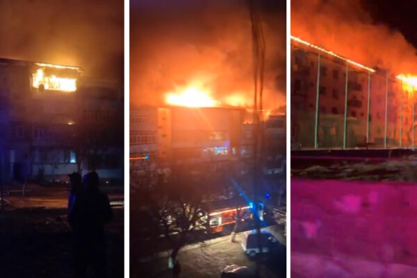 В многоквартирном доме в Ангрене произошёл пожар, погиб один человек