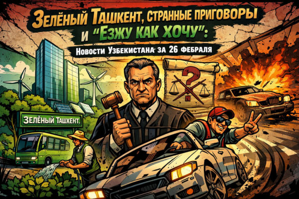 Зелёный Ташкент, странные приговоры и «езжу как хочу»: новости Узбекистана за 26 февраля