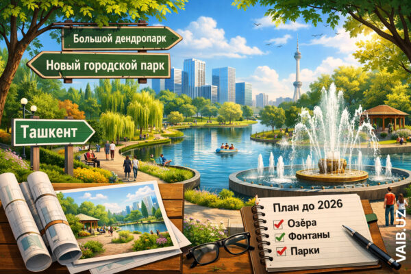 Парки, озёра и фонтаны: в Ташкенте обещают масштабное «озеленение» города Парки, озёра и фонтаны: в Ташкенте обещают масштабное «озеленение» города