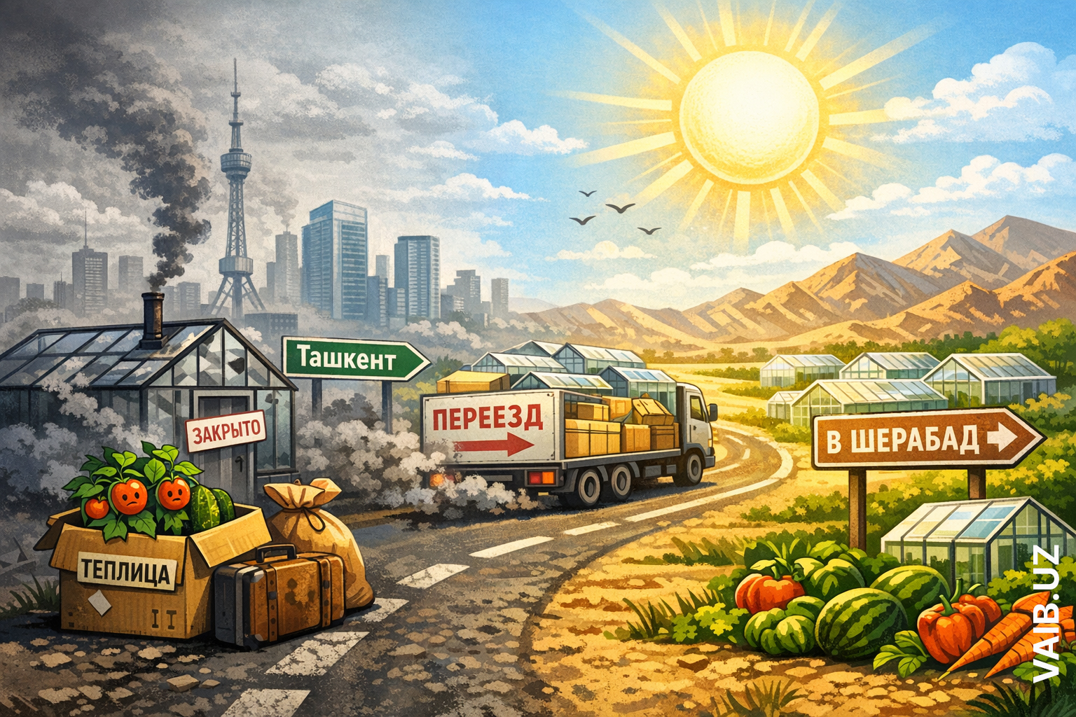 Теплицы, до свидания? Ташкенту обещают чистый воздух, а тепличникам – переезд
