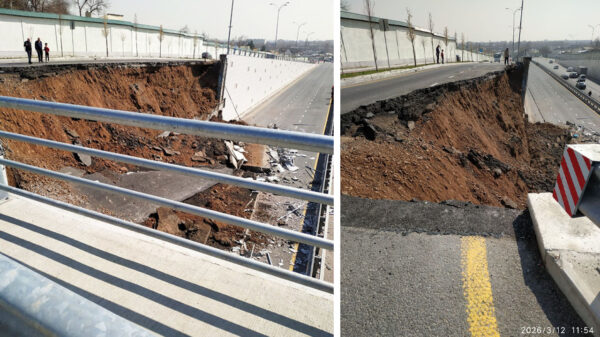 Путепровод на 100 лет не прожил и двух. В Ташкенте обрушилась дорога на путепроводе, открытом меньше двух лет назад