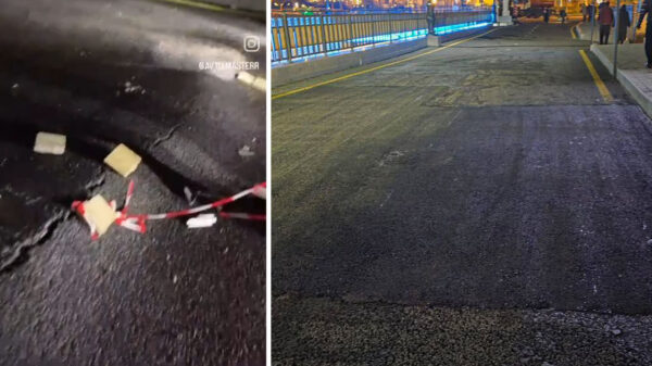 Новая фобия. У туннеля на улице Карасарай заметили просадку дороги Новая фобия. У туннеля на улице Карасарай заметили просадку дороги