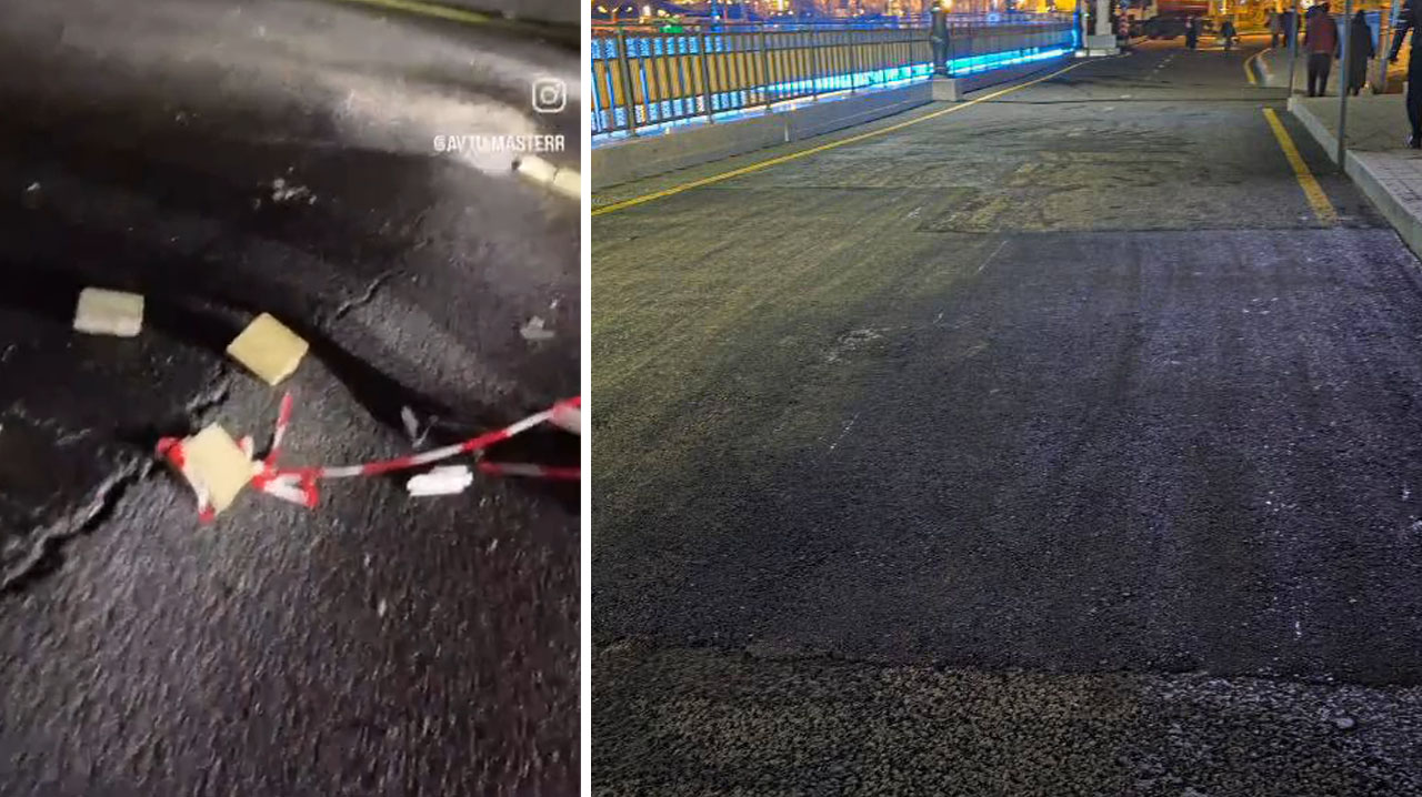 Новая фобия. У туннеля на улице Карасарай заметили просадку дороги