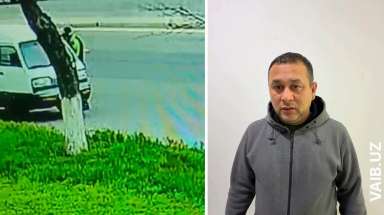 Испугался штрафов и поехал. В Ташкенте водитель «Дамаса» попытался скрыться от инспектора ДПС