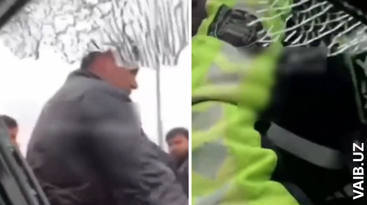 Стекло, шокер и студент без прав: в Самаркандской области разгорелся спор из-за жесткого задержания водителя