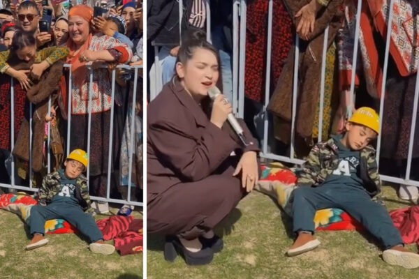 Когда праздник не зашёл: в Самарканде ребёнок уснул прямо у сцены и стал мемом