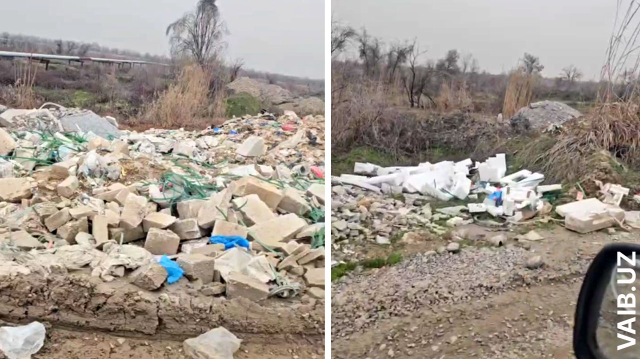 Река Чирчик снова превращается в свалку: обещаний было много, мусора – ещё больше