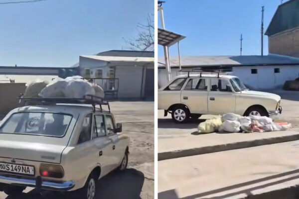 Привезли мусор прямо в офис: в Намангане жители устали ждать вывоза отходов и устроили его «доставку» прямо во двор компании, занимающейся вывозом мусора Привезли мусор прямо в офис: в Намангане жители устали ждать вывоза отходов и устроили его «доставку» прямо во двор компании, занимающейся вывозом мусора