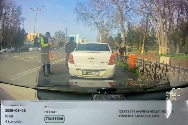 Карма на перекрёстке: возле Алайского рынка водителю выписали штраф после «наглого» разворота