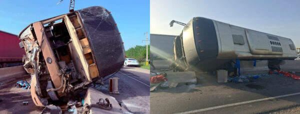 Автобус врезался в бетонное ограждение: что известно о ДТП в Джизакской области