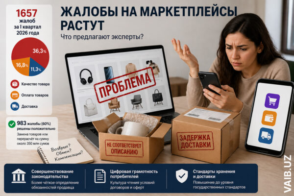 Заказали одно, получили совсем другое: в Узбекистане растёт число жалоб на маркетплейсы