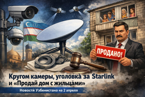 Кругом камеры, уголовка за Starlink и «продай дом с жильцами»: новости Узбекистана на 2 апреля