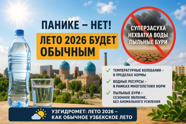 «Апокалипсис летом» не завезли: синоптики развеяли страшилки про «суперзасуху» в Узбекистане