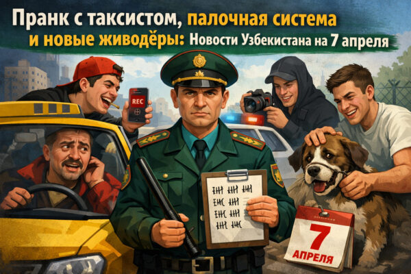 Пранк с таксистом, палочная система и новые живодёры: новости Узбекистана на 7 апреля