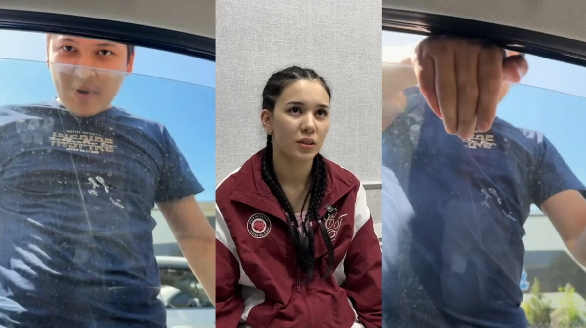 «Уступи мне дорогу»: в Ташкенте водитель устроил разборки с девушкой и чуть не разбил ей машину