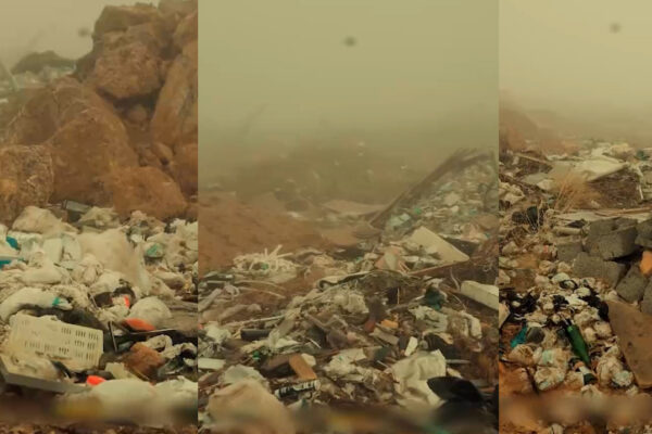 На Чарваке нашли огромную свалку: мусор закапывали, чтобы не было видно На Чарваке нашли огромную свалку: мусор закапывали, чтобы не было видно