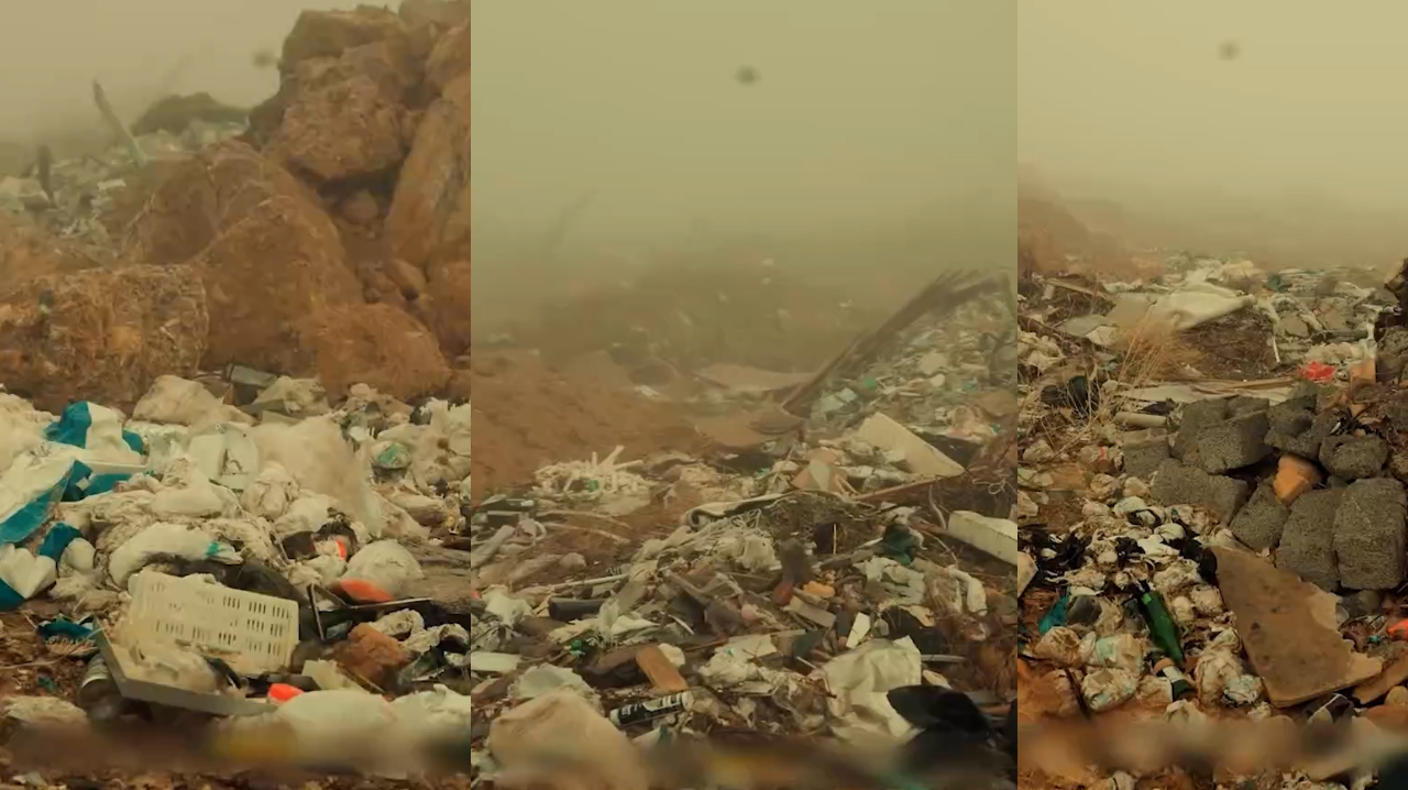 На Чарваке нашли огромную свалку: мусор закапывали, чтобы не было видно