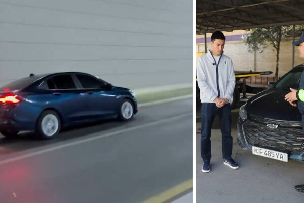 Подросток решил, что он король дороги. Но в Ургенче быстро объяснили, что это не так