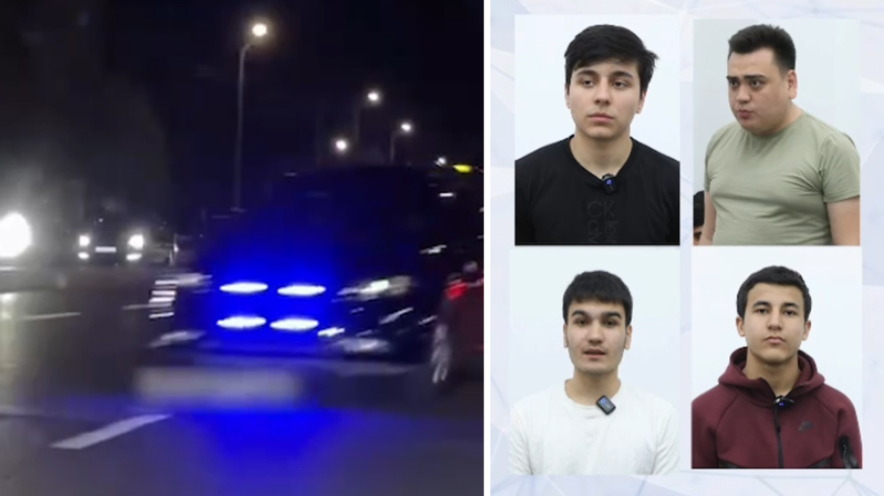 Без номеров, но с мигалкой: в Ташкенте поймали очередных ночных гонщиков без прав