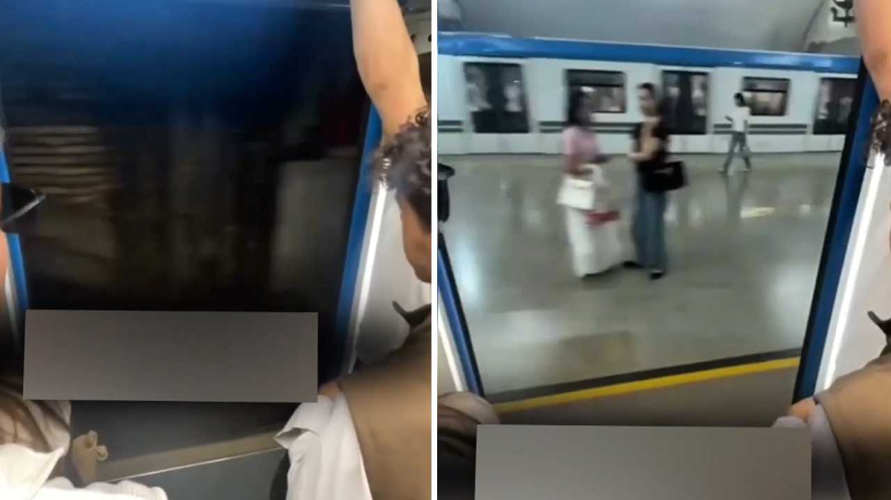 Метро-кабриолет по-ташкентски: поезд с открытой дверью прокатил пассажиров и уехал на проверку