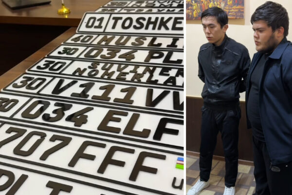 Автономера «с завода в Instagram»: в Самарканде наладили кустарное производство госзнаков