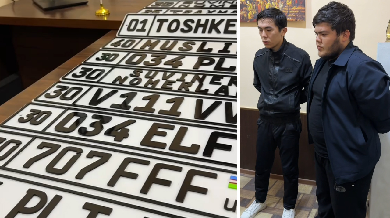 Автономера «с завода в Instagram»: в Самарканде наладили кустарное производство госзнаков