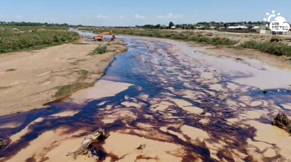 Нефть в реке: в Сурхандарье разбираются с тревожным видео загрязнения окружающей среды