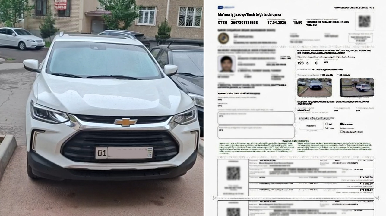 Парковка у подъезда как стиль жизни: в Ташкенте водитель заблокировал выход инвалиду