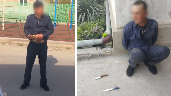 С ножами по улицам: в Ташкенте пьяный мужчина бросался на прохожих