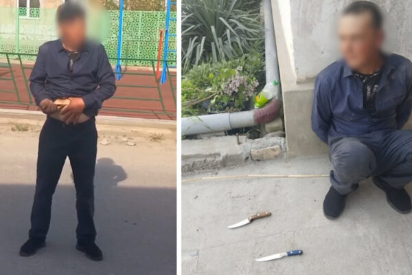 С ножами по улицам: в Ташкенте пьяный мужчина бросался на прохожих