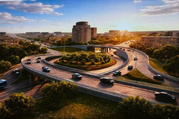 Развязка у метро «Буюк Ипак Йўли»: красиво, футуристично… но странно