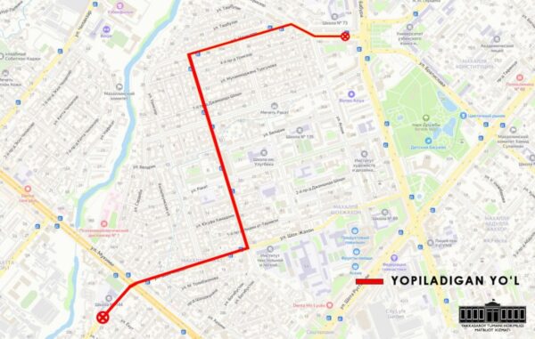 В центре Ташкента завтра снова закроют улицы из-за марафона