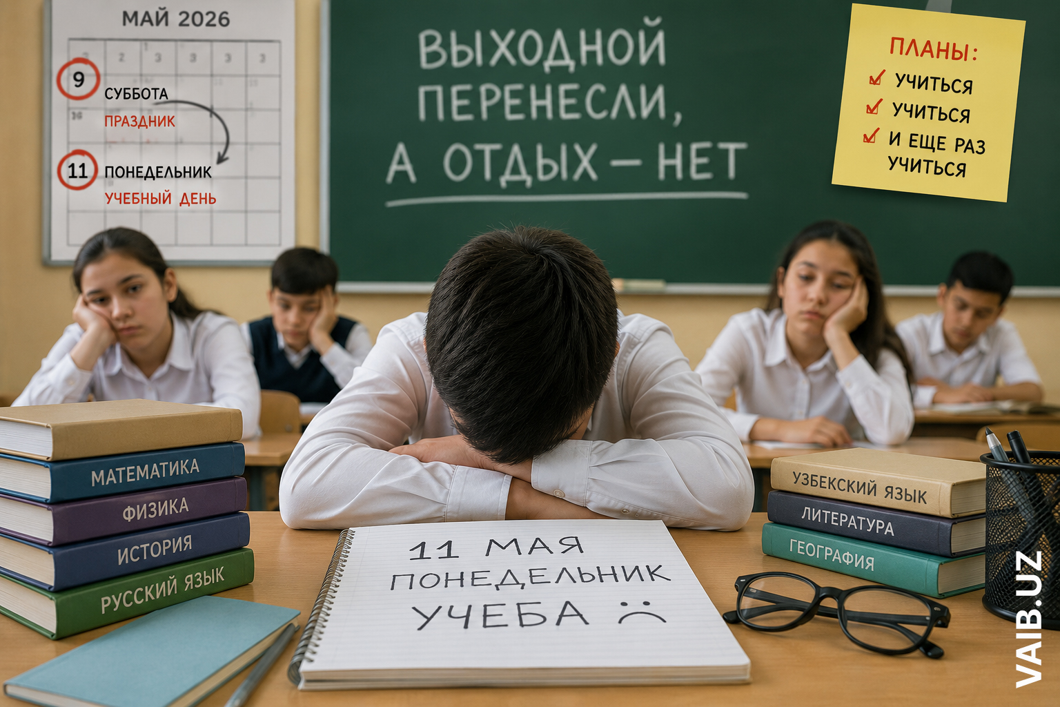 Выходной? Нет, не слышали. Школьников и учителей решили оставить без дополнительного отдыха